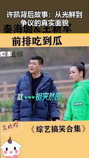 许凯背后故事：从光鲜到争议的真实面貌